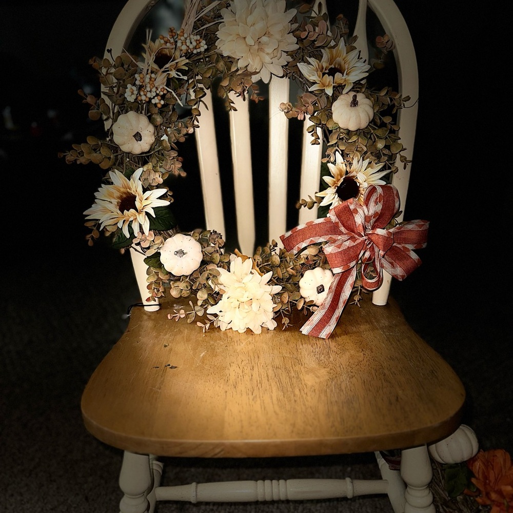 Fall Door wreath - Picture 5 of 7